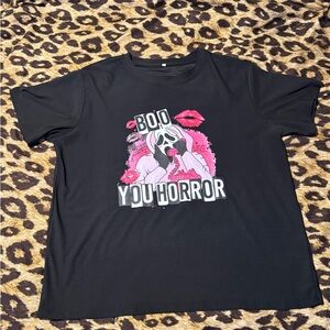 1XL Ghost face Graphic Tee and Biker Shorts